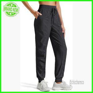 Lightweight Joggers with Pockets, Drawstring Waist, Athletic Travel Pants